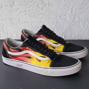 Vans Old Skool Flames Shoes Men's 12 Fire Classic 500714